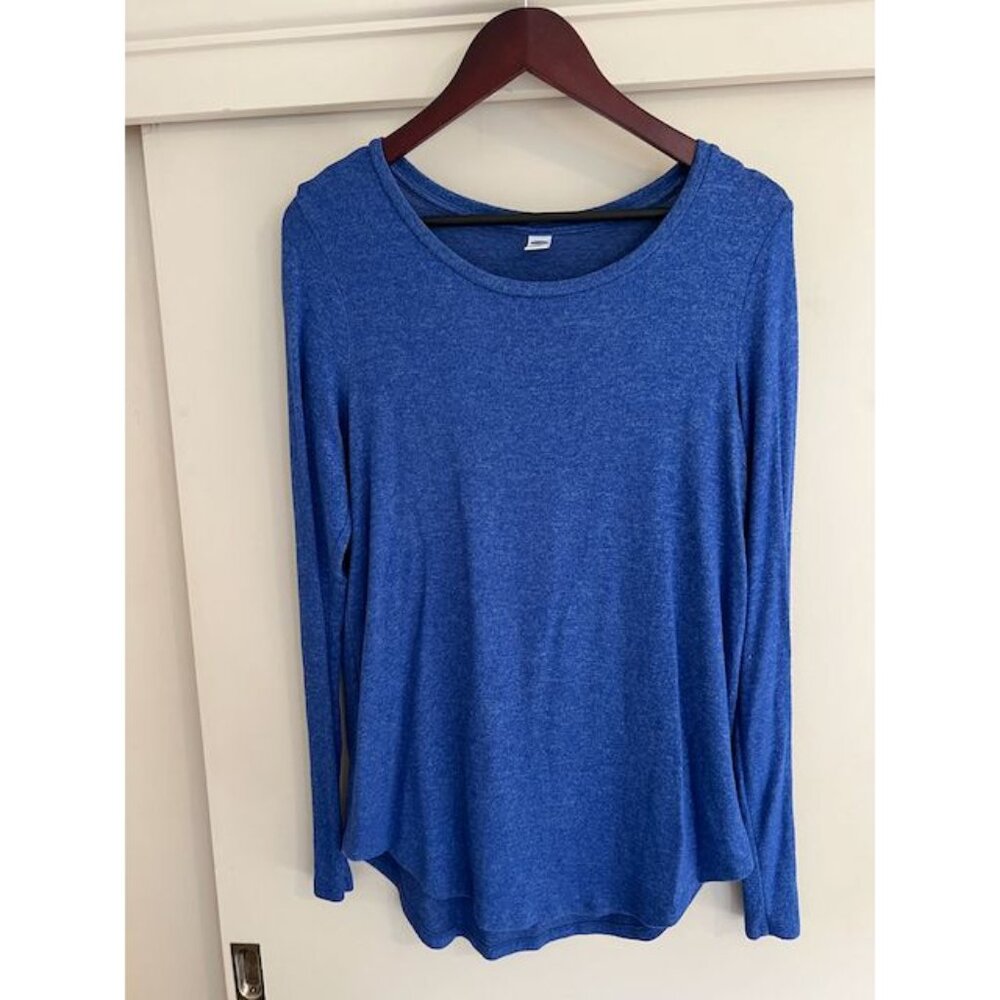 Blue Long-Sleeve Sweater - TALL